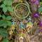 Wonderland Crafts Green Dream Catcher Bead Embroidery on Plastic Kit